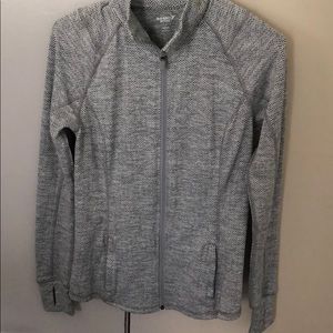 Herringbone workout jacket